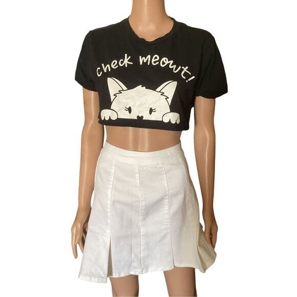 Check Meowt CropTop - Picture 1 of 3